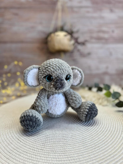 Crochet Koala Plush, Amigurumi Koala, Stuffed Animal, Australian Wildlife Gift, Jungle Animal Plush, Koala Lover Gift
