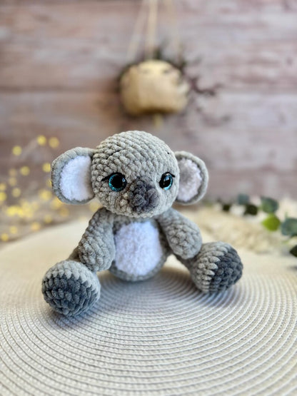 Crochet Koala Plush, Amigurumi Koala, Stuffed Animal, Australian Wildlife Gift, Jungle Animal Plush, Koala Lover Gift