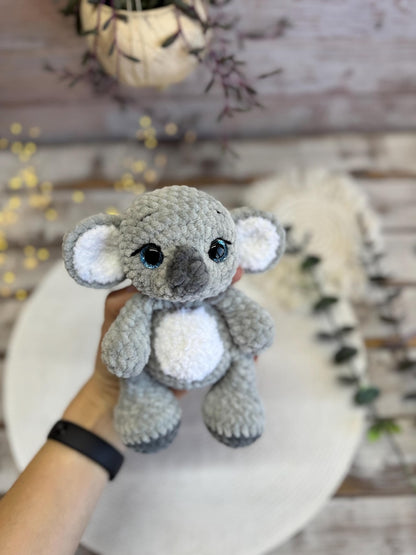 Crochet Koala Plush, Amigurumi Koala, Stuffed Animal, Australian Wildlife Gift, Jungle Animal Plush, Koala Lover Gift