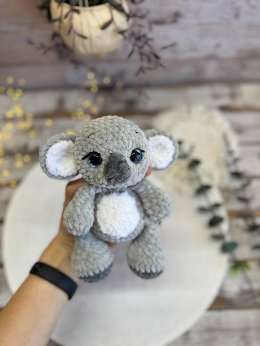 Crochet Koala Plush, Amigurumi Koala, Stuffed Animal, Australian Wildlife Gift, Jungle Animal Plush, Koala Lover Gift