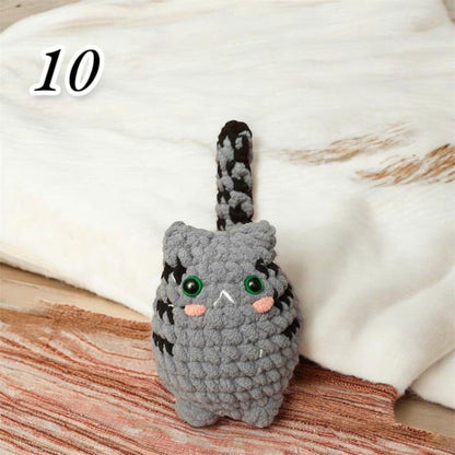 Crochet cat plush toy Amigurumi kitty plushie, Handmade Crochet Amigurumi Cat, Crochet Cat Plushie, soft chubby kitty stuffed animal,