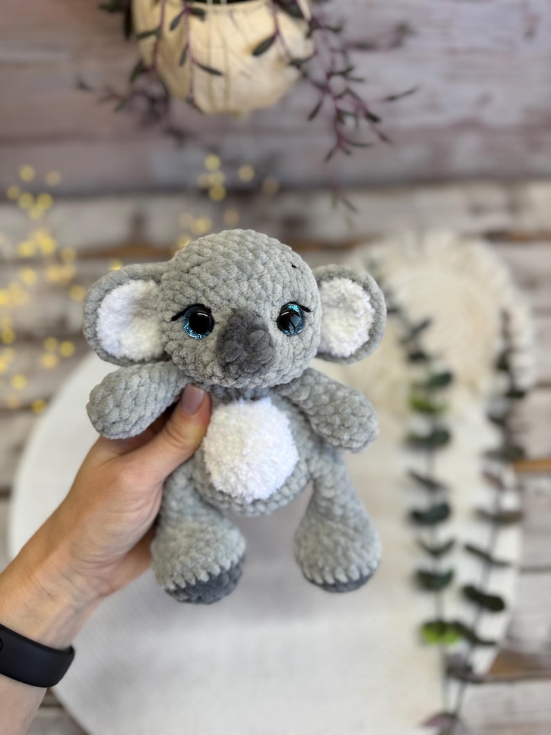 Crochet Koala Plush, Amigurumi Koala, Stuffed Animal, Australian Wildlife Gift, Jungle Animal Plush, Koala Lover Gift
