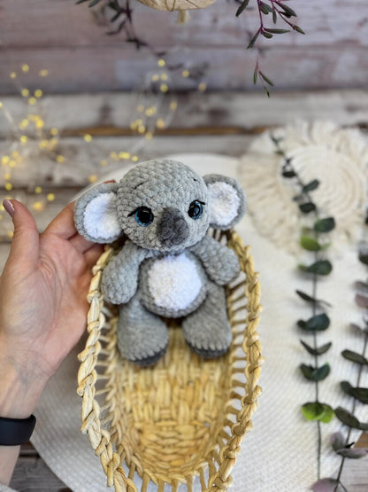 Crochet Koala Plush, Amigurumi Koala, Stuffed Animal, Australian Wildlife Gift, Jungle Animal Plush, Koala Lover Gift