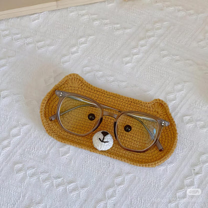 Crochet Bear Glasses Holder: Acrylic Eyeglass Tray