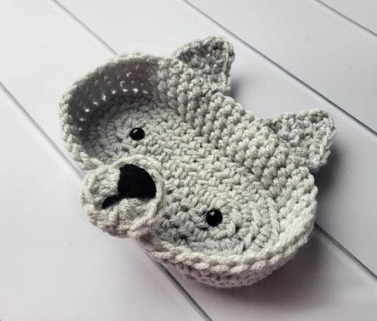Crochet Animal Glasses Holder: Bear, Panda, Dog, Bee, Monkey, Frog