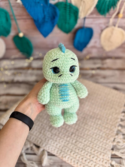 Crochet Dinosaur Decor, Handmade Dino Ornament, Cute Dinosaur Collectible, Shelf Decor, Dinosaur Lover Gift