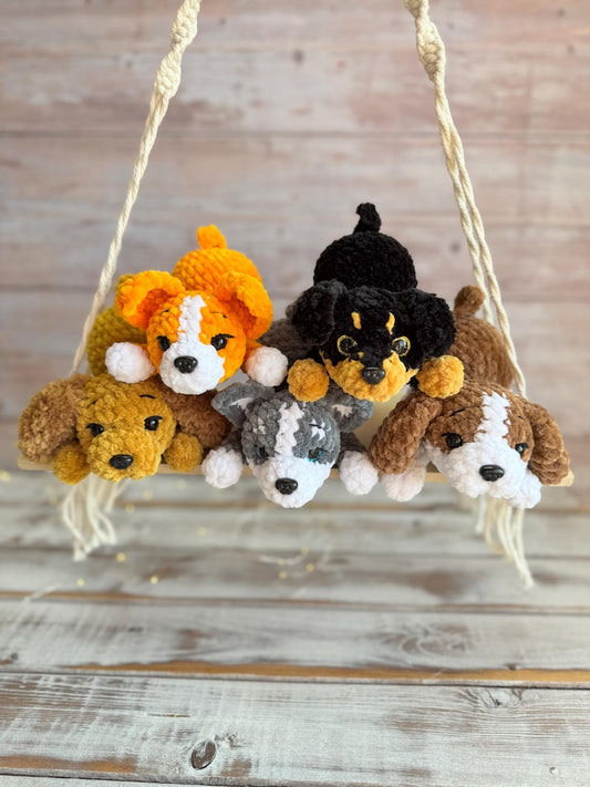 Crochet Puppy Plush, Handmade Amigurumi Dog, Corgi Husky Rottweiler Spaniel, Pet Lover Gift, Dog Mom Gift