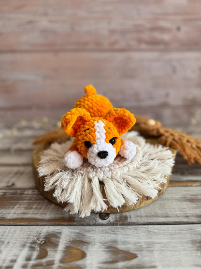 Crochet Puppy Plush, Handmade Amigurumi Dog, Corgi Husky Rottweiler Spaniel, Pet Lover Gift, Dog Mom Gift