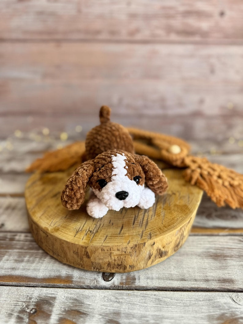 Crochet Puppy Plush, Handmade Amigurumi Dog, Corgi Husky Rottweiler Spaniel, Pet Lover Gift, Dog Mom Gift