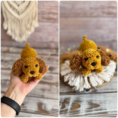 Crochet Puppy Plush, Handmade Amigurumi Dog, Corgi Husky Rottweiler Spaniel, Pet Lover Gift, Dog Mom Gift