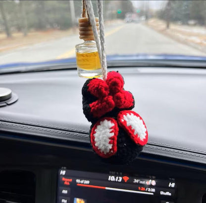 Crochet Spider Car Hanging, Cute Hero Hanging From Mirror, Spider Decoration, Spider Amigurumi, Plush Spider Car Charm, Gifts For Him Her