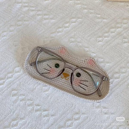 Crochet Bear Glasses Holder: Acrylic Eyeglass Tray