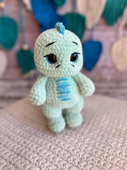 Crochet Dinosaur Decor, Handmade Dino Ornament, Cute Dinosaur Collectible, Shelf Decor, Dinosaur Lover Gift
