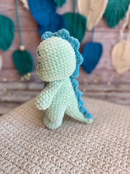 Crochet Dinosaur Decor, Handmade Dino Ornament, Cute Dinosaur Collectible, Shelf Decor, Dinosaur Lover Gift