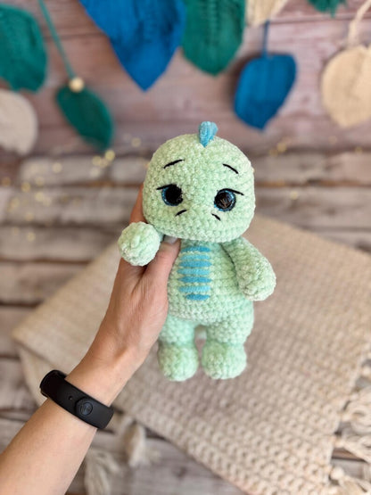 Crochet Dinosaur Decor, Handmade Dino Ornament, Cute Dinosaur Collectible, Shelf Decor, Dinosaur Lover Gift