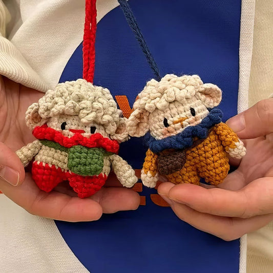 Crochet Cute Sheep Keychain, Crochet Sheep Keychain, Handmade Sheep, Crochet Keychain, Cute Keychain, Gift For Her, Gift For Him, CoupleGift