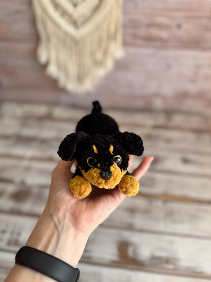 Crochet Puppy Plush, Handmade Amigurumi Dog, Corgi Husky Rottweiler Spaniel, Pet Lover Gift, Dog Mom Gift