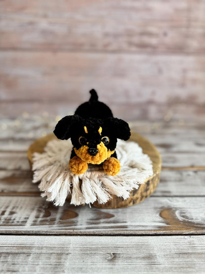 Crochet Puppy Plush, Handmade Amigurumi Dog, Corgi Husky Rottweiler Spaniel, Pet Lover Gift, Dog Mom Gift