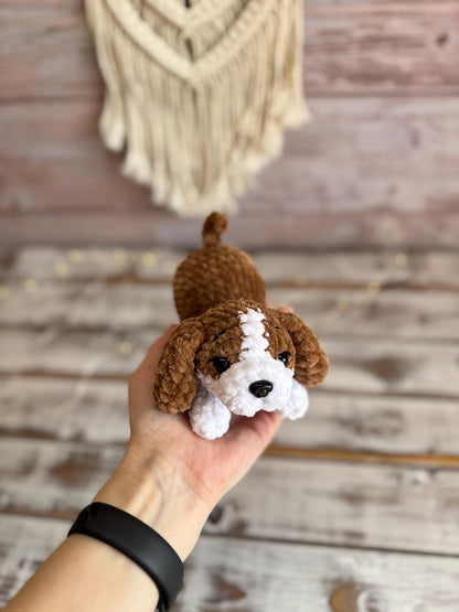 Crochet Puppy Plush, Handmade Amigurumi Dog, Corgi Husky Rottweiler Spaniel, Pet Lover Gift, Dog Mom Gift