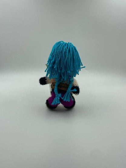 Arcane Jinx Crochet Plushie, League of Legends Doll, Personalized Keychain