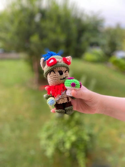 League of Legends Teemo, Teemo Plushie, League of Legends Figure, LOL Figure, Teemo Keychain