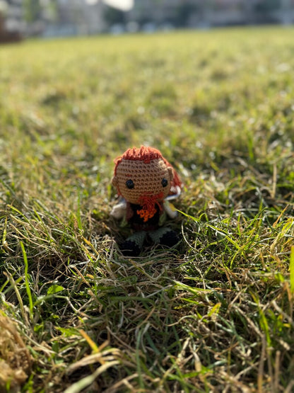 Valorant Breach Keychain, Valorant Breach Plushie, Valorant Breach Crochet Doll, Amigurumi Breach, Valorant Fan Art, Breach Figure