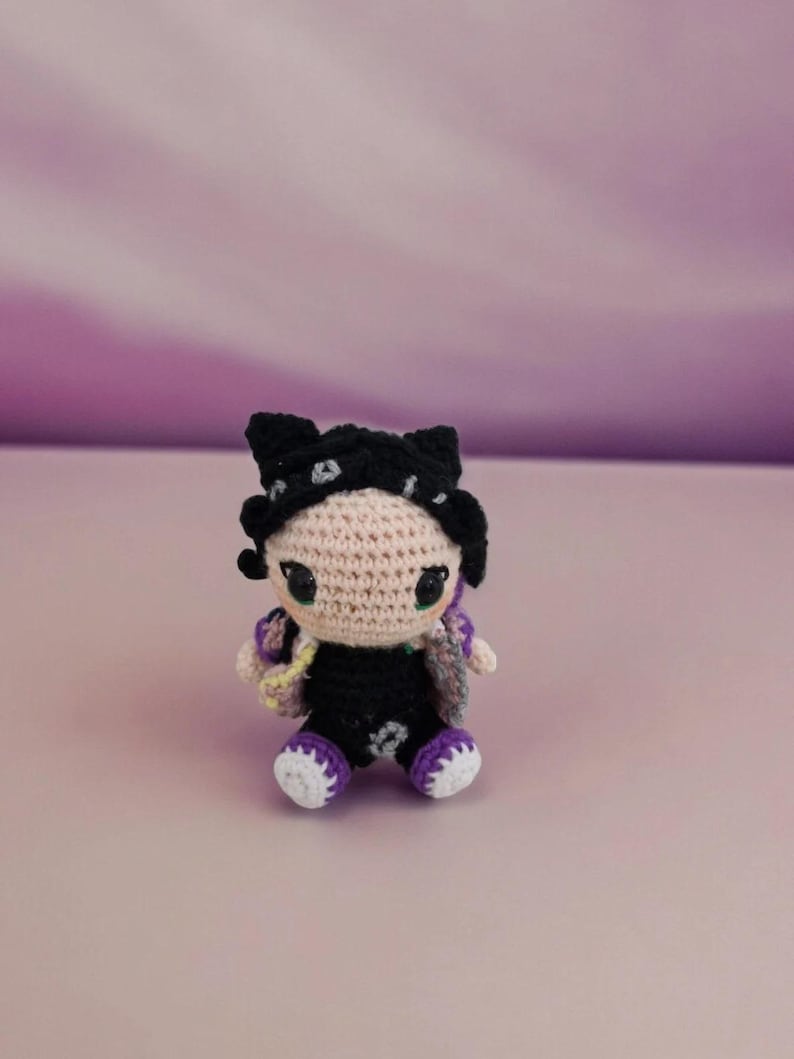 Valorant Clove Crochet Plush Keychain, Valorant Clove Doll, Amigurumi Clove Keychain, Valorant Character, Clove Figure, Clove Desk Figure