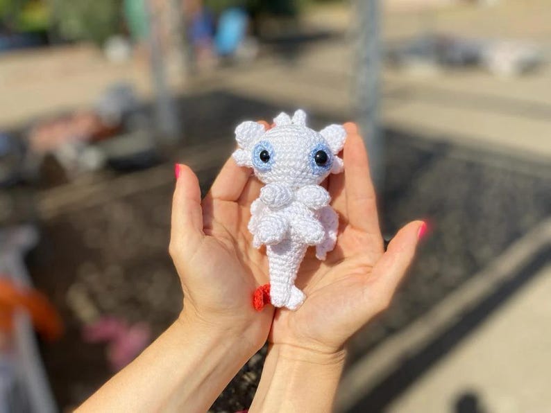 Toothless Dragon Crochet, Toothless Dragon Plushie, Night Fury, Light Fury,HTTYD,How To Train Your Dragon,Toothless Keychain,ToothlessFanArt