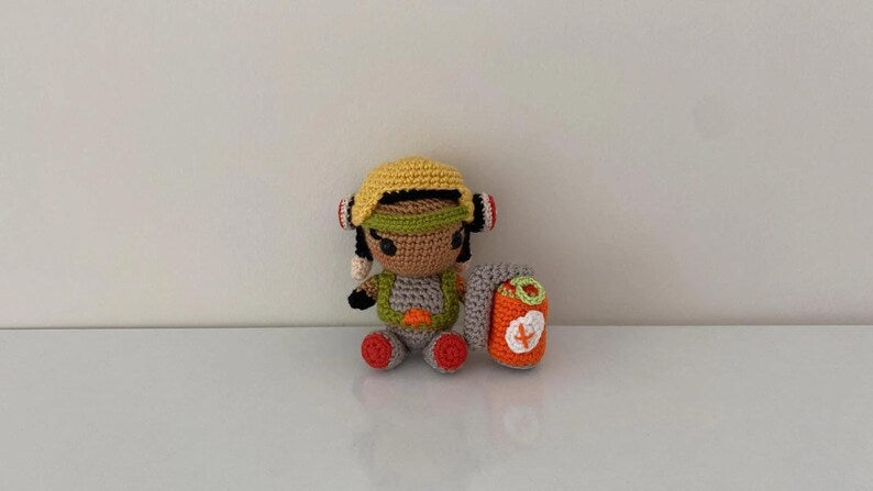 Valorant Raze Plush, Valorant Raze Keychain, Valorant Raze Doll, Amigurumi Raze, Amigurumi Valorant Characters, Raze Figure
