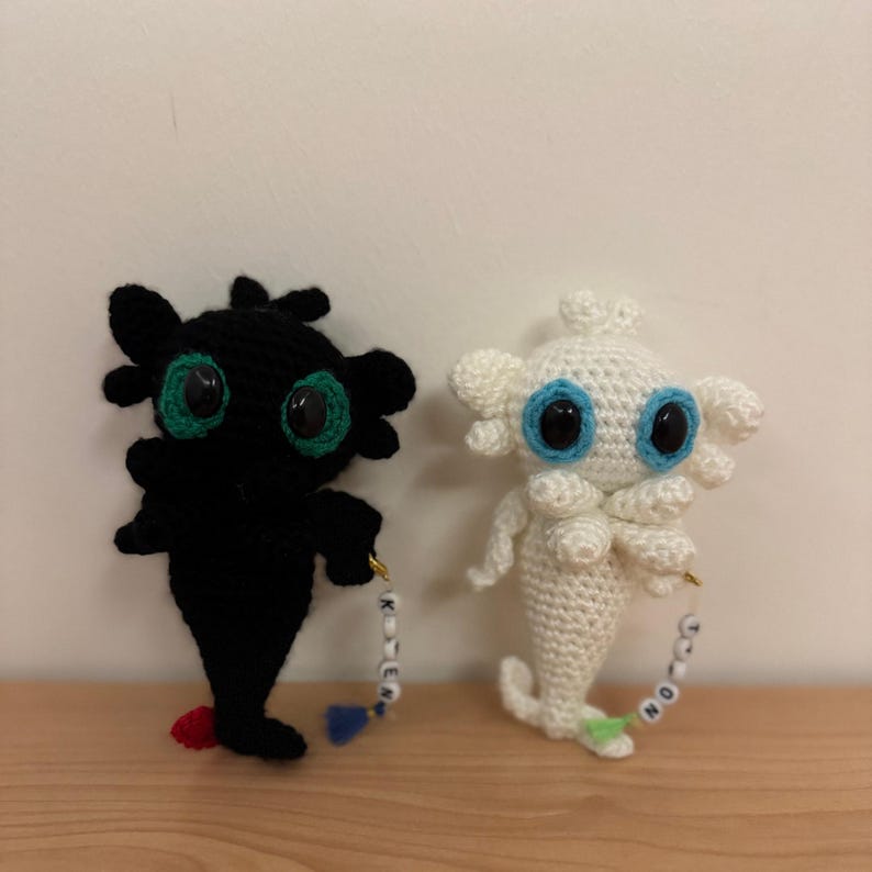Toothless Dragon Crochet, Toothless Dragon Plushie, Night Fury, Light Fury,HTTYD,How To Train Your Dragon,Toothless Keychain,ToothlessFanArt
