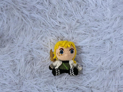 Crochet Deadlock Keychain, Valorant Deadlock Plush, Valorant Characters, Deadlock Figure, Amigurumi Valorant, Valorant Fan Art