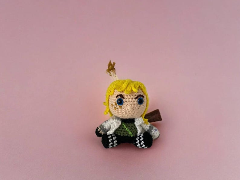 Crochet Deadlock Keychain, Valorant Deadlock Plush, Valorant Characters, Deadlock Figure, Amigurumi Valorant, Valorant Fan Art