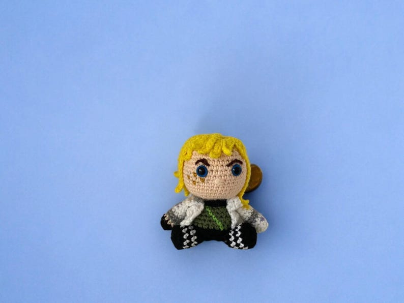 Crochet Deadlock Keychain, Valorant Deadlock Plush, Valorant Characters, Deadlock Figure, Amigurumi Valorant, Valorant Fan Art