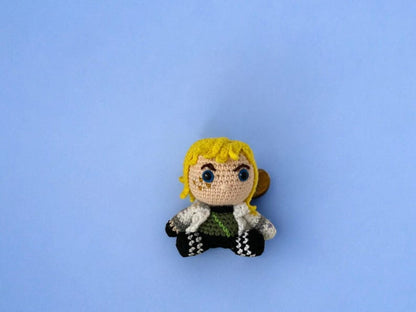 Crochet Deadlock Keychain, Valorant Deadlock Plush, Valorant Characters, Deadlock Figure, Amigurumi Valorant, Valorant Fan Art
