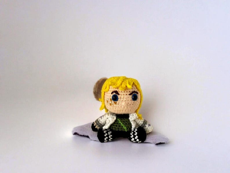 Crochet Deadlock Keychain, Valorant Deadlock Plush, Valorant Characters, Deadlock Figure, Amigurumi Valorant, Valorant Fan Art