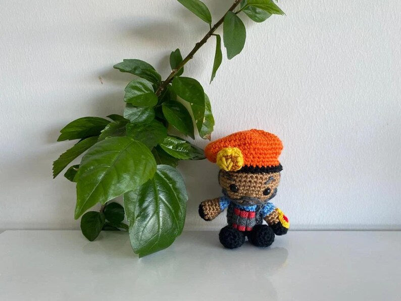 Valorant Brimstone Plushie, Valorant Brimstone Keychain, Valorant Brimstone Doll, Amigurumi Brimstone, Brimstone Figure, Valorant Keychain