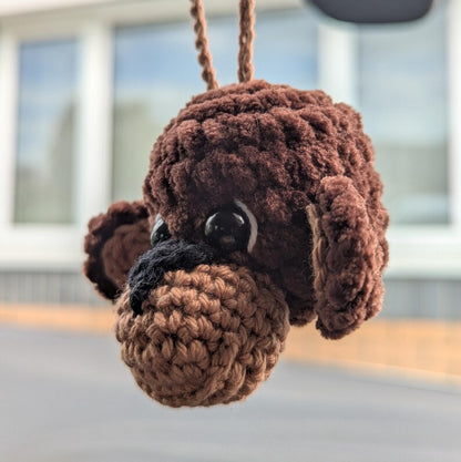 Crochet Monkey Car Charm | Rearview Mirror Accessory