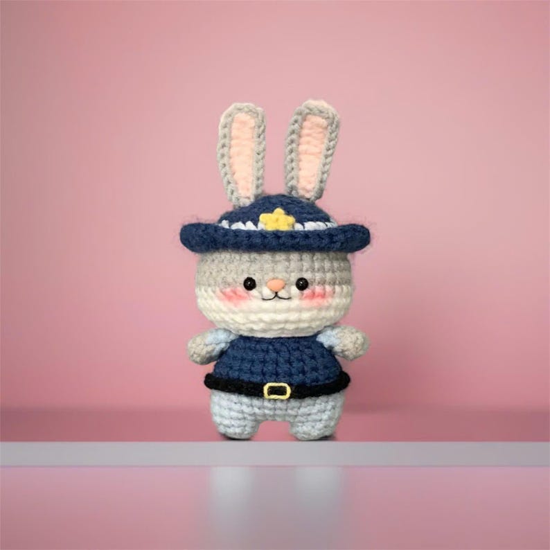 Crochet Judy and Nick Keychain: Handmade Zootopia Couple Gift