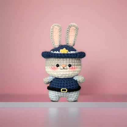 Crochet Judy and Nick Keychain: Handmade Zootopia Couple Gift
