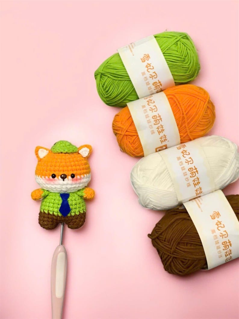 Crochet Judy and Nick Keychain: Handmade Zootopia Couple Gift