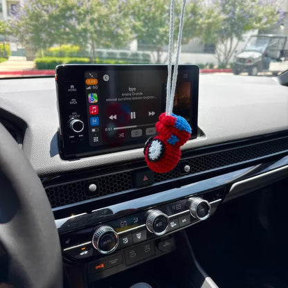 Crochet Spider Car Hanging, Cute Hero Hanging From Mirror, Spider Decoration, Spider Amigurumi, Plush Spider Car Charm, Gifts For Him Her
