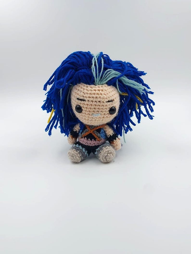 Crochet Valorant Neon Plush, Neon Plushie, Valorant Neon Doll, Amigurumi Neon Keychain, Valorant Characters, Neon Figure, Neon Desk Figure