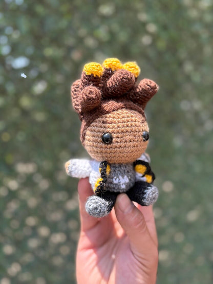 Crochet Valorant Keychain, Phoenix Plush, Phoenix Doll, Amigurumi Phoenix, Valorant Character Phoenix Keychain, Phoenix Figure,Valorant Gift