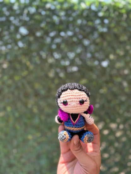 Crochet Valorant Reyna Keychain, Reyna Plushie, Reyna Doll, Amigurumi Reyna, Valorant Character Keychain, Reyna Figure, Reyna Desk Figure