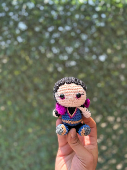 Crochet Valorant Reyna Keychain, Reyna Plushie, Reyna Doll, Amigurumi Reyna, Valorant Character Keychain, Reyna Figure, Reyna Desk Figure