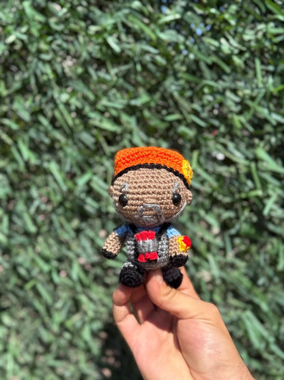 Valorant Brimstone Plushie, Valorant Brimstone Keychain, Valorant Brimstone Doll, Amigurumi Brimstone, Brimstone Figure, Valorant Keychain
