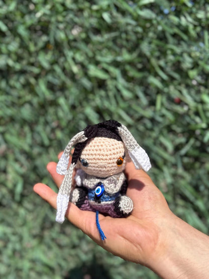 Amigurumi Valorant Fade Plush, Valorant Fade Keychain, Fade Doll, Amigurumi Fade, Valorant Character Fade, Fade Figure, Fade Computer Decor