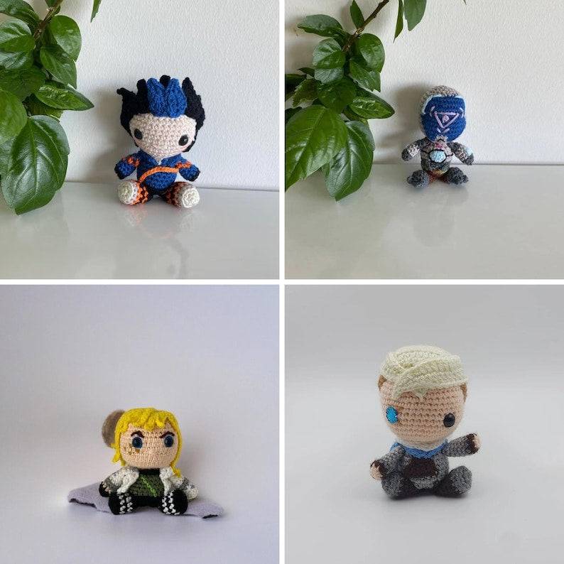 Valorant Plush Keychain, Jett, Reyna, Sage, Phoenix, Killjoy, Viper, Astra, Omen, Valorant Crochet, Raze, Sova, Yoru, Kayo, Astra, Gekko