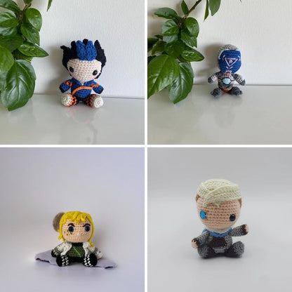 Valorant Plush Keychain, Jett, Reyna, Sage, Phoenix, Killjoy, Viper, Astra, Omen, Valorant Crochet, Raze, Sova, Yoru, Kayo, Astra, Gekko