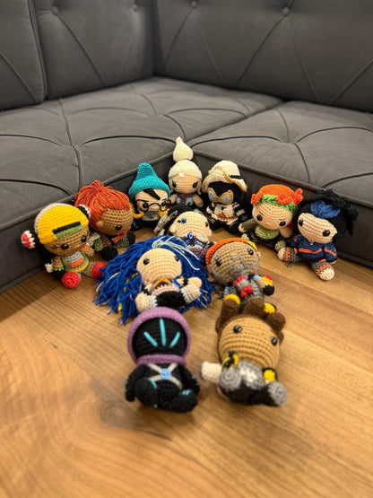 Valorant Plush Keychain, Jett, Reyna, Sage, Phoenix, Killjoy, Viper, Astra, Omen, Valorant Crochet, Raze, Sova, Yoru, Kayo, Astra, Gekko